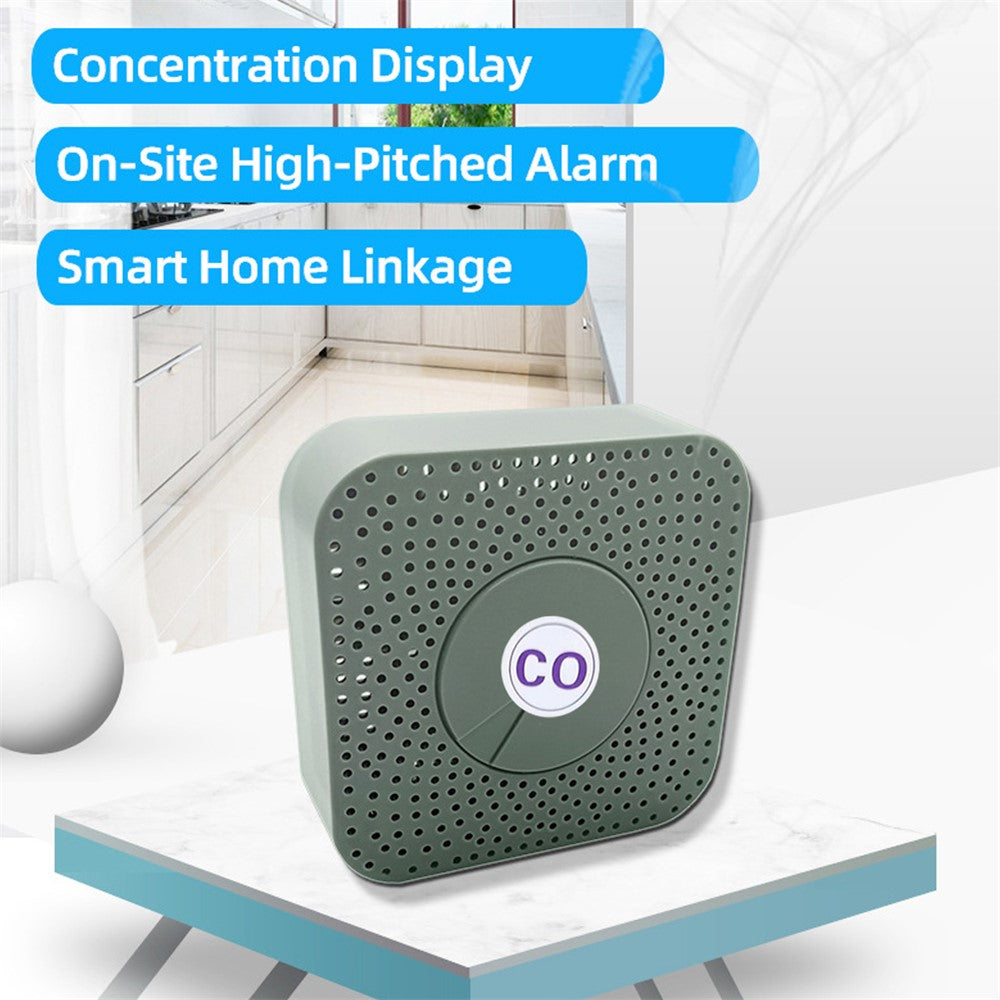 Tuya Smart WiFi Carbon Monoxide Detector 80dB Alarm Home Security CO Sensor