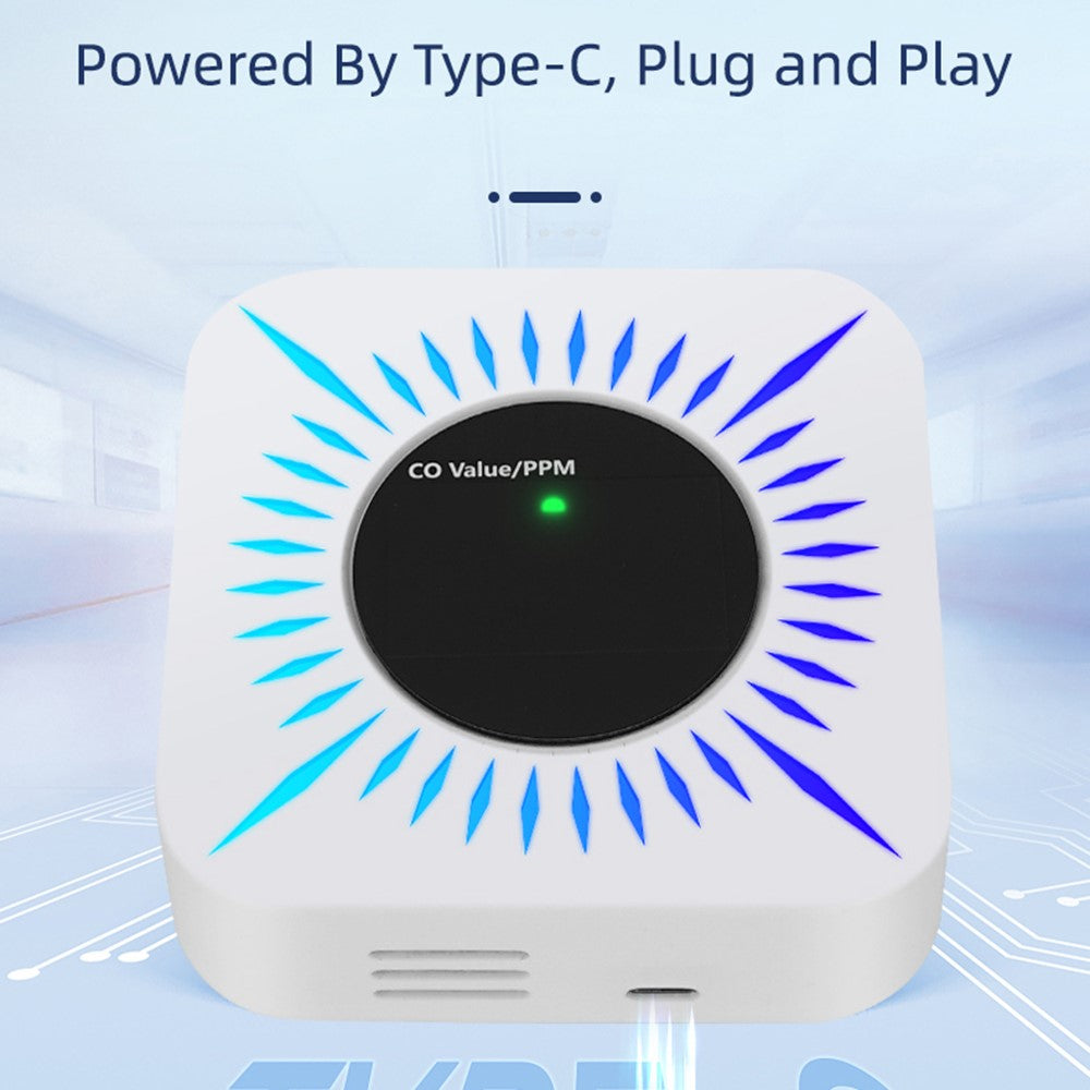 Tuya Smart WiFi Gas and Carbon Monoxide Detector 80dB Alarm CO Level Sensor