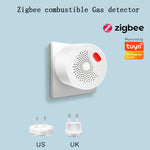 Zigbee Smart Gas Detector Real-Time Monitoring App Control 70dB Alarm Natural Gas Leak Sensor