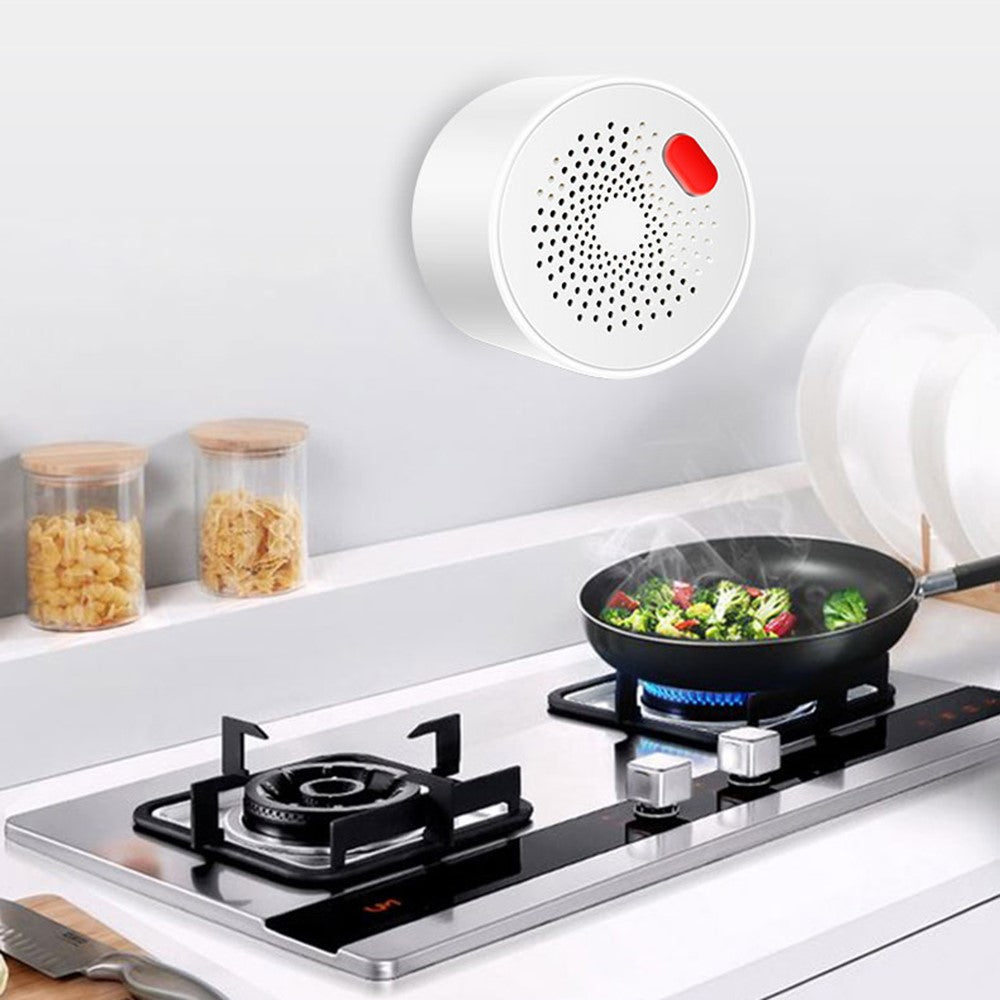 Tuya Smart WiFi + Bluetooth-compatible Dual Mode Gas Detector 70dB Natural Gas Leak Alarm