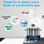 Tuya Smart WiFi + Bluetooth-compatible Dual Mode Gas Detector 70dB Natural Gas Leak Alarm