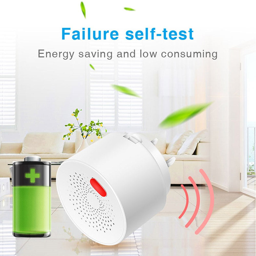 Tuya Smart WiFi + Bluetooth-compatible Dual Mode Gas Detector 70dB Natural Gas Leak Alarm