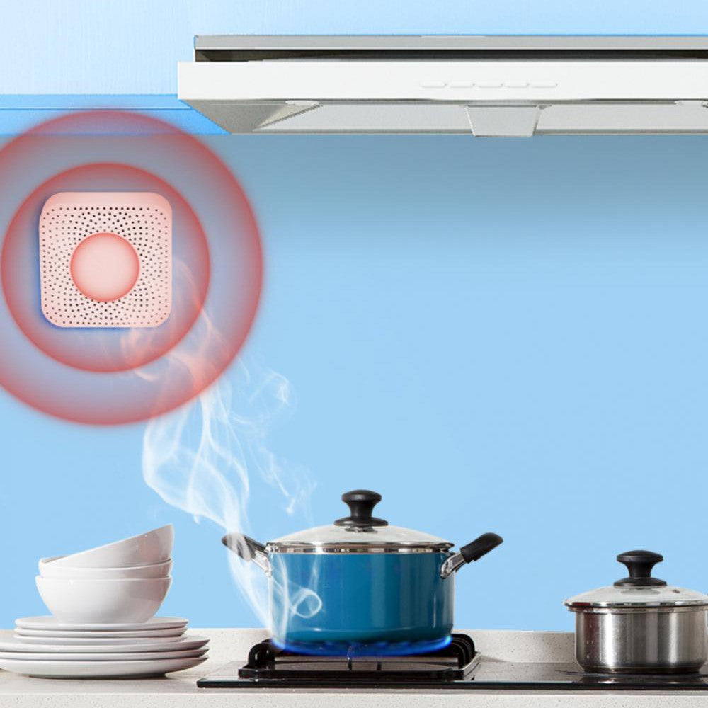 Tuya Smart Gaslarm WiFi Brännbar Naturgas Läckagedetektor Hem Säkerhetssensor