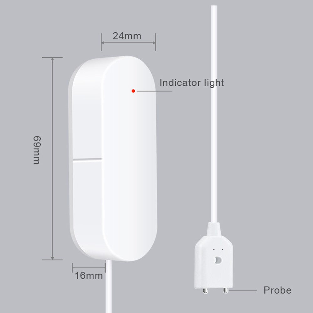 Smart Water Leak Detector Wifi+Bluetooth-compatible Dual Mode Leak Alarm Support Voice Assistant