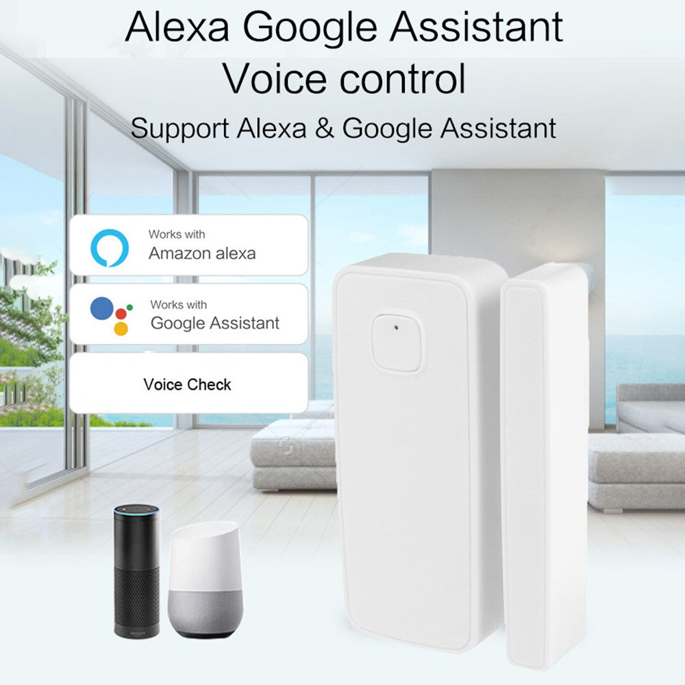 Tuya Smart Zigbee Vibration Sensor Door Magnetic Two-In-One Smart Home Vibration Sensor