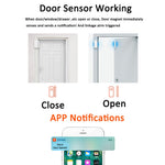 Tuya Smart Zigbee Vibration Sensor Door Magnetic Two-In-One Smart Home Vibration Sensor