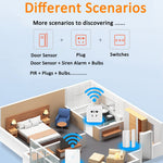 Tuya Smart Zigbee Vibration Sensor Door Magnetic Two-In-One Smart Home Vibration Sensor
