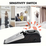 ABS + Rostfritt Stål Smart Dörrstopp 120dB Stöldlarm för Hotell Hemmakontor