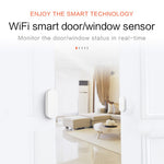 Tuya Smart WiFi Door Sensor Smart Home Open Close Detector Compatible with Alexa Google Home