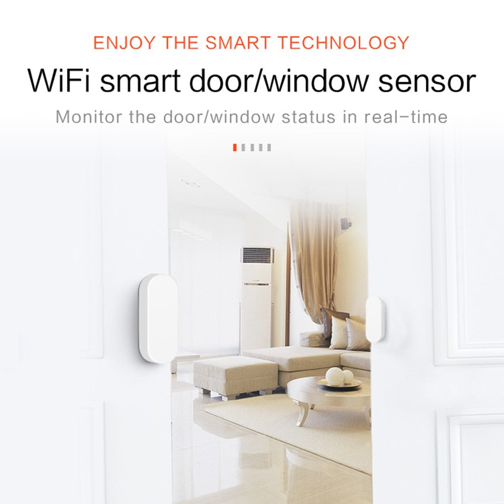 Tuya Smart WiFi Door Sensor Smart Home Open Close Detector Compatible with Alexa Google Home