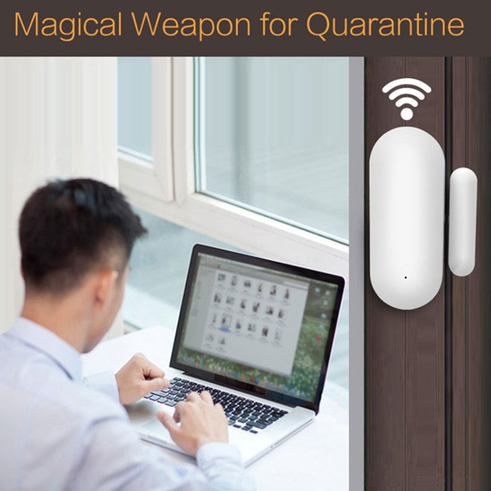 Tuya Smart WiFi Door Sensor Smart Home Open Close Detector Compatible with Alexa Google Home