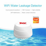 Tuya WiFi Water Leak Detector Flood Sensor Remote Monitoring Flood Alert Overflow Security Alarm