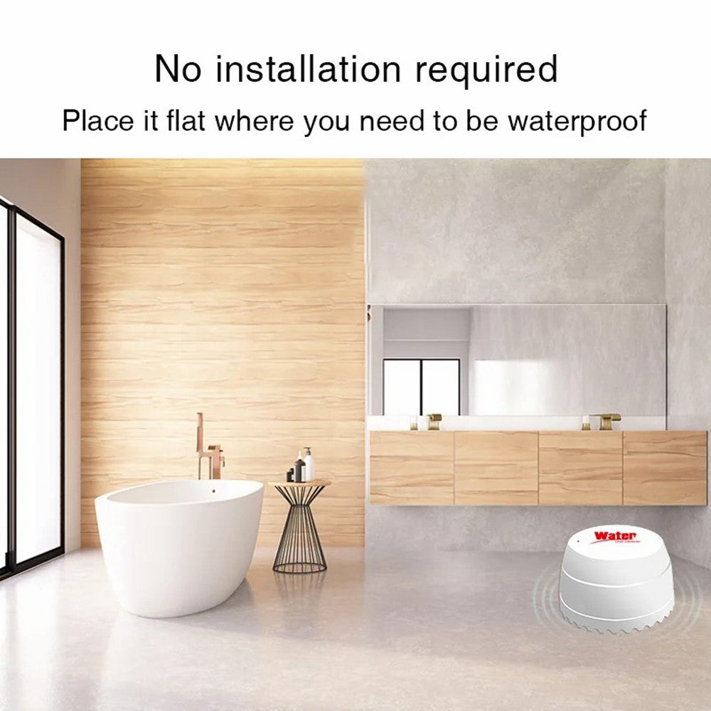 Tuya WiFi Water Leak Detector Flood Sensor Remote Monitoring Flood Alert Overflow Security Alarm
