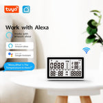 Tuya WiFi 3-in-1 Carbon Monoxide Temperature Humidity Detector CO Alarm Device