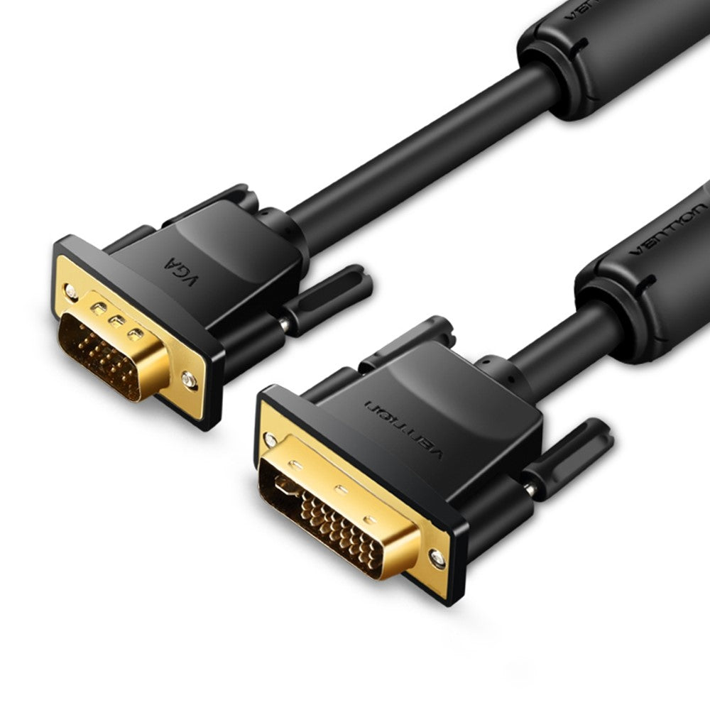 VENTION EACBH 2m 24+5 DVI till VGA-kabel 1080P 60Hz Hane till Hane Förgylld Adapterkabel