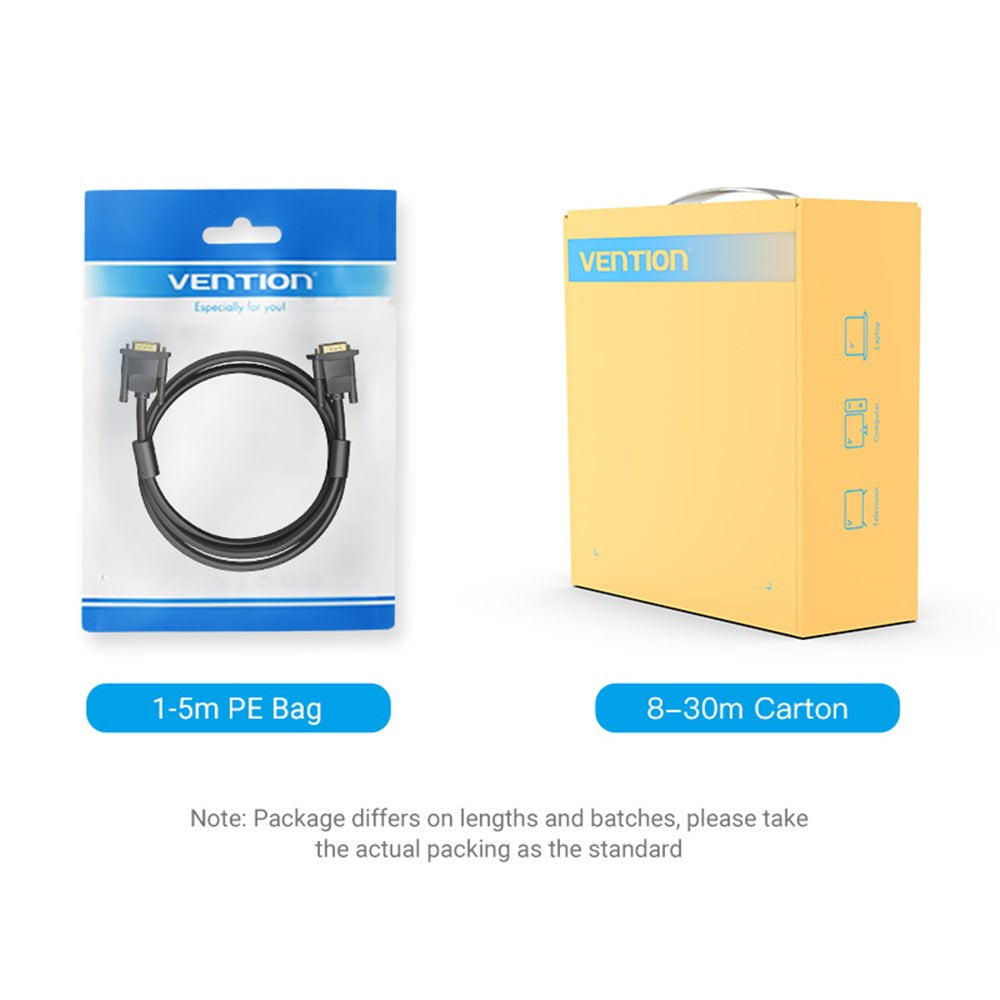 VENTION DAEBI 3m 1080P 60Hz VGA to VGA (3+6) Cable Male to Male Gold Plated Connector Wire