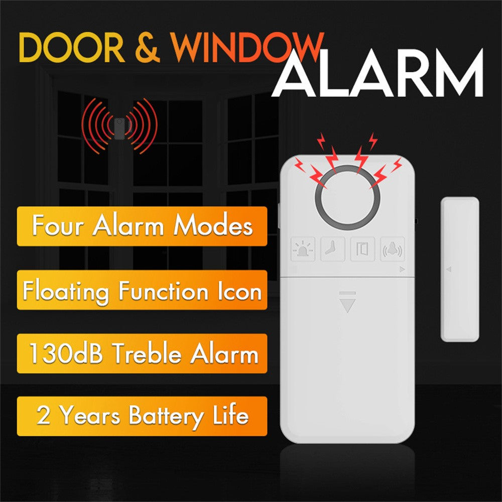 D100 130dB Door Window Alarm Wireless Magnetic Anti Theft Detector for Home Store