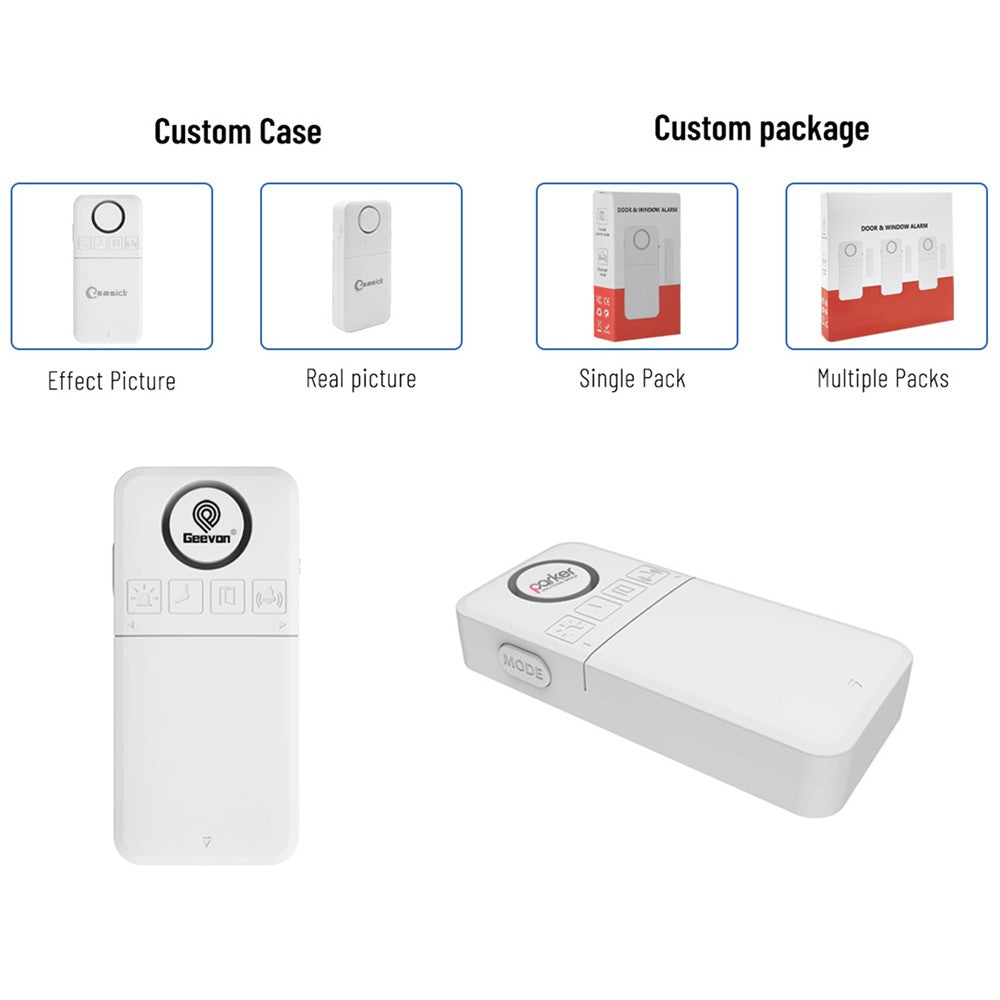 D100 130dB Door Window Alarm Wireless Magnetic Anti Theft Detector for Home Store