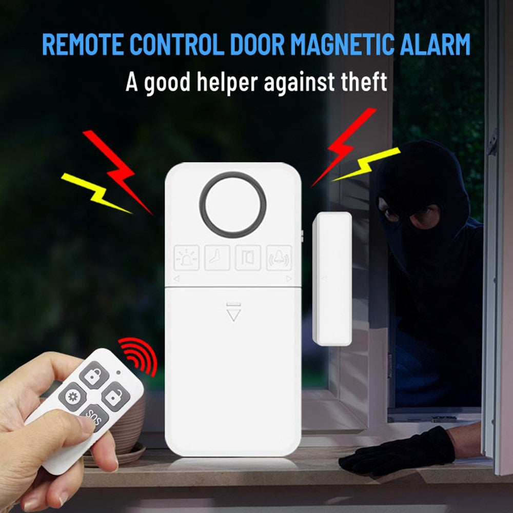 DR100 Security Alarm Remote Control Magnetic Sensor 130dB Home Anti-Theft System Wireless Protection Device