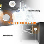 W100 Water Leak Detector 130dB Sensor Alarm Dual Modes Water Leakage Detection Device