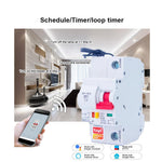 1P 125A Tuya Smart Home WiFi Circuit Breaker Remote Control Cloud-Managed Intelligent Switch