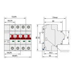 WDYK 10A - 80A 3P Tuya Smart WiFi Circuit Breaker Remote Control Intelligent Switch for Smart Home Automation