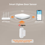ZDS16 Smart Home Security Zigbee Door Window Magnetic Sensor APP Notification Alarm Device