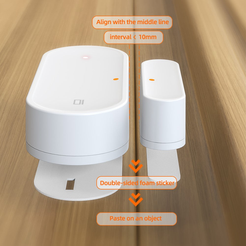 ZDS16 Smart Home Security Zigbee Door Window Magnetic Sensor APP Notification Alarm Device