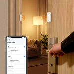 ZDS16 Smart Home Security Zigbee Door Window Magnetic Sensor APP Notification Alarm Device
