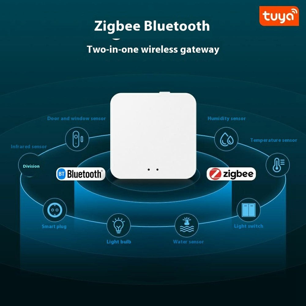 GW02 Tuya Zigbee Bluetooth-compatible Gateway Hub 2-in-1 Multi-Device Control Smart Home Remote Management
