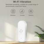 Tuya Smart WiFi Vibration Sensor Detection Smart Life APP Notification Real Time Motion Shock Alarm (No Battery)