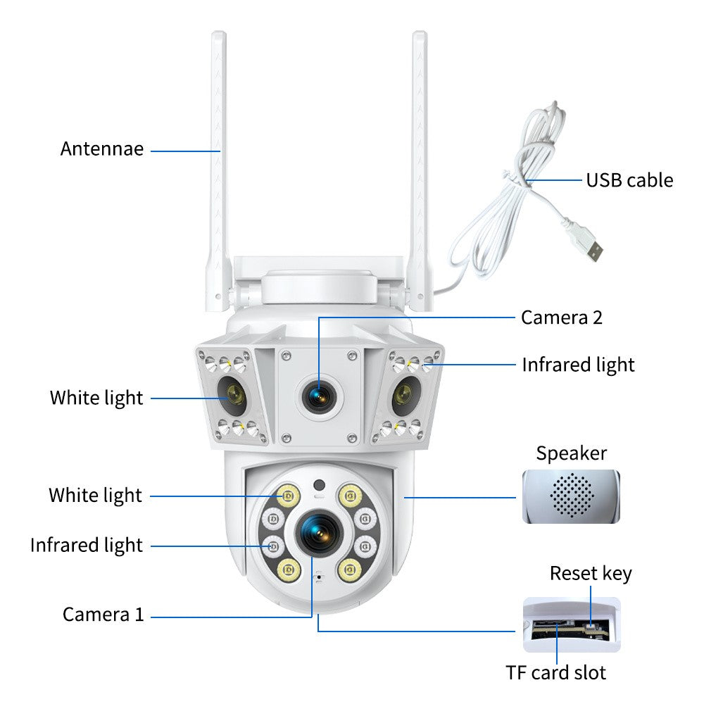K30 1080P HD Two Way Audio Security Camera Human Detection Night Vision Pan and Tilt WiFi Camera