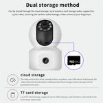 K22 Dual Lens 1080P HD Human Detection Camera Two Way Audio Home Security Night Vision WiFi Webcam