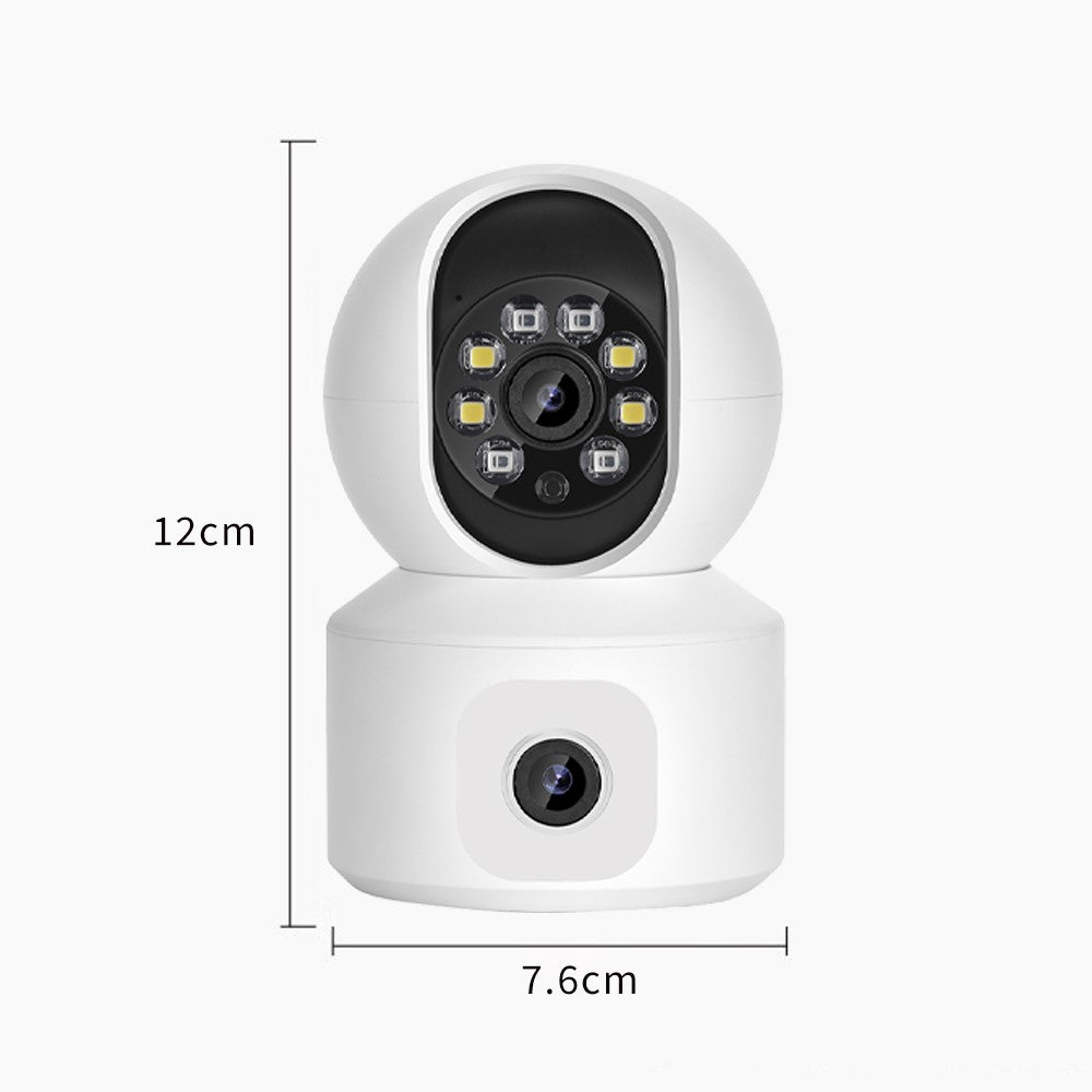 K22 Dual Lens 1080P HD Human Detection Camera Two Way Audio Home Security Night Vision WiFi Webcam