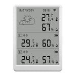 SMATRUL WSD023 WiFi RF Temperature Humidity Sensor LED Display Remote Control Smart APP Alarm Detector