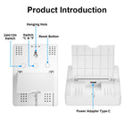SMATRUL WSD023 WiFi RF Temperature Humidity Sensor LED Display Remote Control Smart APP Alarm Detector