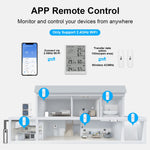 SMATRUL WSD023 WiFi RF Temperature Humidity Sensor LED Display Remote Control Smart APP Alarm Detector