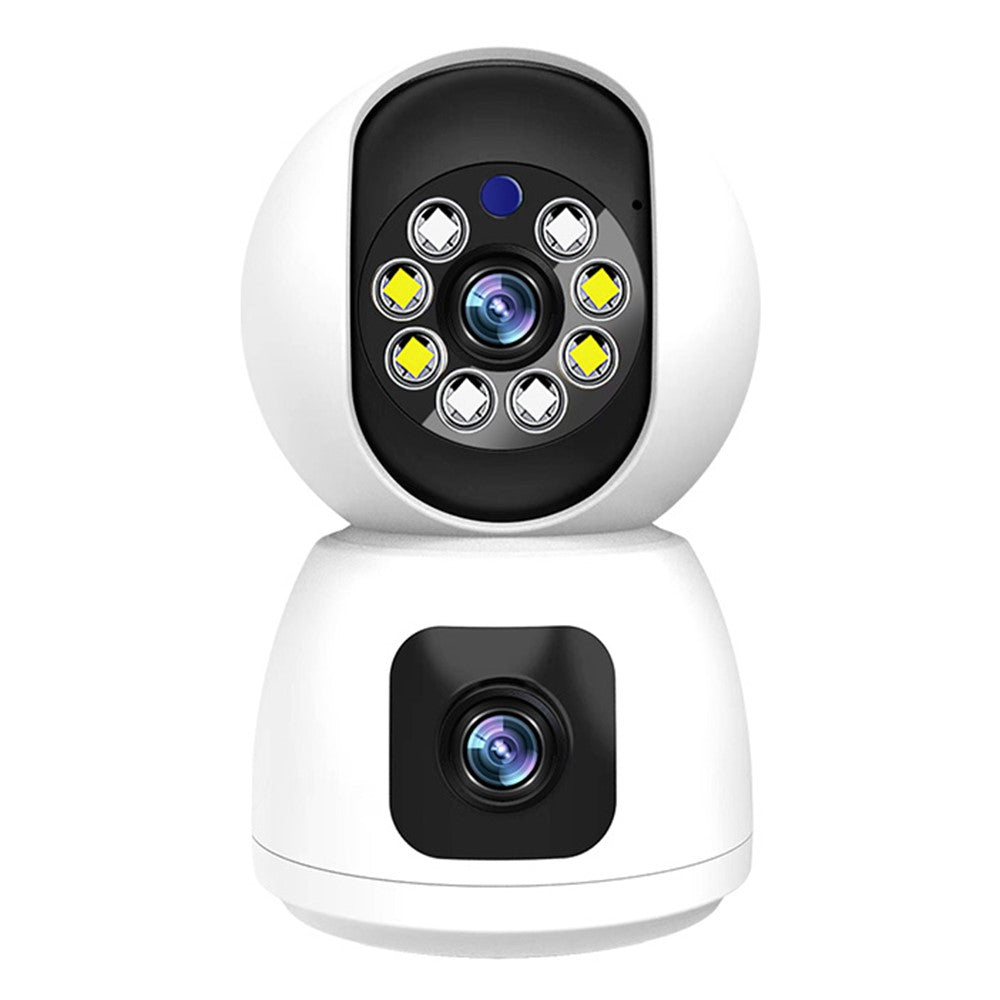 P221B Dual Lens Indoor Security Camera 2MP Two Way Audio 5X Digital Zoom Remote Monitoring Camera