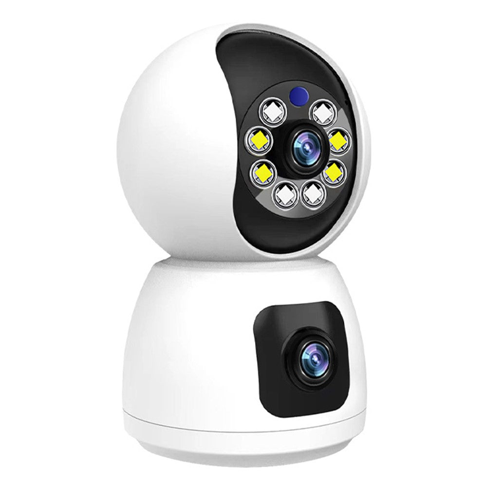 P221B Dual Lens Indoor Security Camera 2MP Two Way Audio 5X Digital Zoom Remote Monitoring Camera
