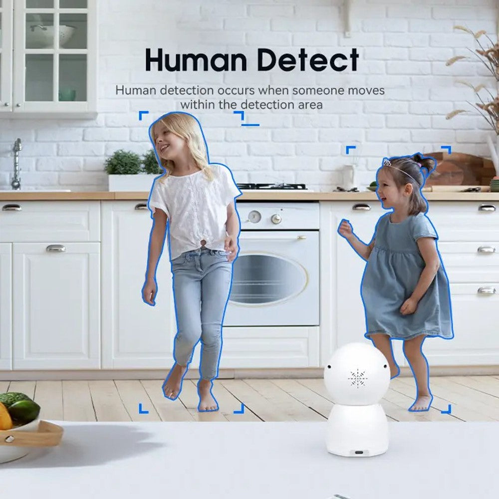 P221B Dual Lens Indoor Security Camera 2MP Two Way Audio 5X Digital Zoom Remote Monitoring Camera
