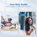 P221B Dual Lens Indoor Security Camera 2MP Two Way Audio 5X Digital Zoom Remote Monitoring Camera