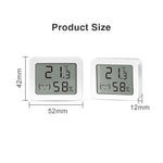 WSD500D Tuya Zigbee Smart Temperature Sensor Remote Monitoring LCD Display Humidity Detector
