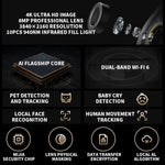 XIAOMI C700 4K Smart Camera Full Color Night Vision WiFi Surveillance Camera for Home Security, CN Plug (Chinese Version)