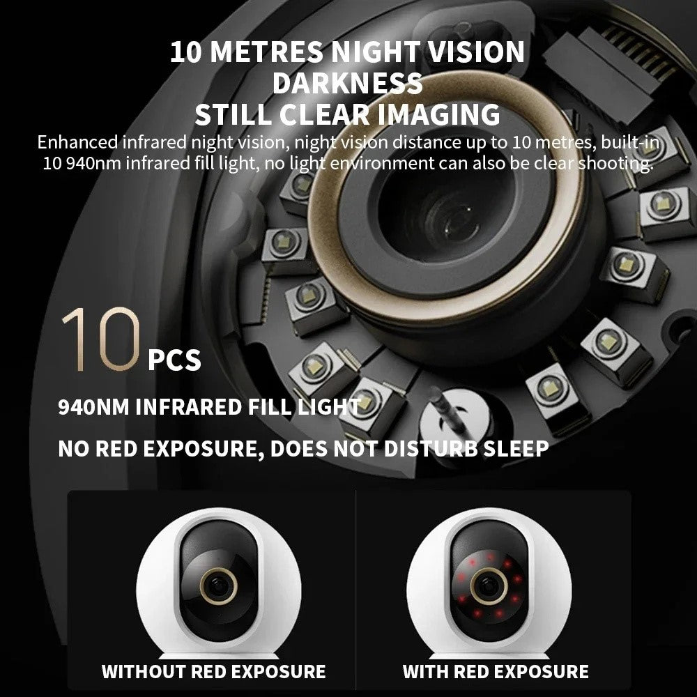XIAOMI C700 4K Smart Camera Full Color Night Vision WiFi Surveillance Camera for Home Security, CN Plug (Chinese Version)