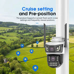 V421A WiFi Outdoor Security Camera Full Color Night Vision 360 Degree Panoramic Monitor Cam
