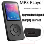 T1 1.8 Inch Screen Portable MP4 Music Player Bluetooth-Compatible E-Book FM Radio (With 64G TF Card)