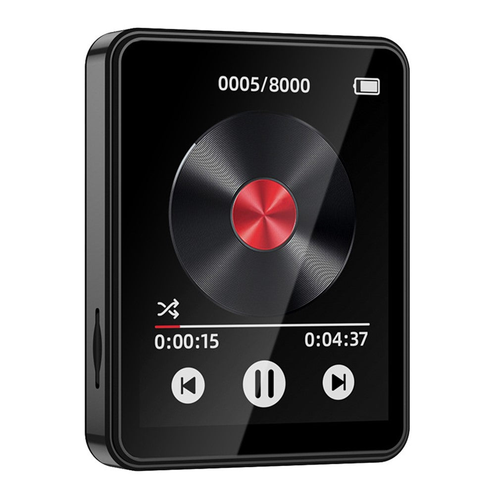 MP3-05B 2,4 tommer berøringsskærm MP4-afspiller Bluetooth-kompatibel FM-radio videoafspiller, metalversion (uden TF-kort)