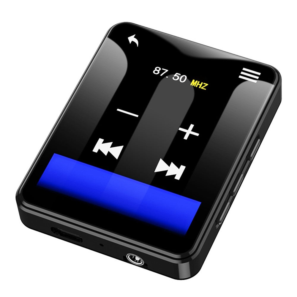 MP3-05B 2,4 tommer berøringsskærm MP4-afspiller Bluetooth-kompatibel FM-radio videoafspiller, metalversion (uden TF-kort)