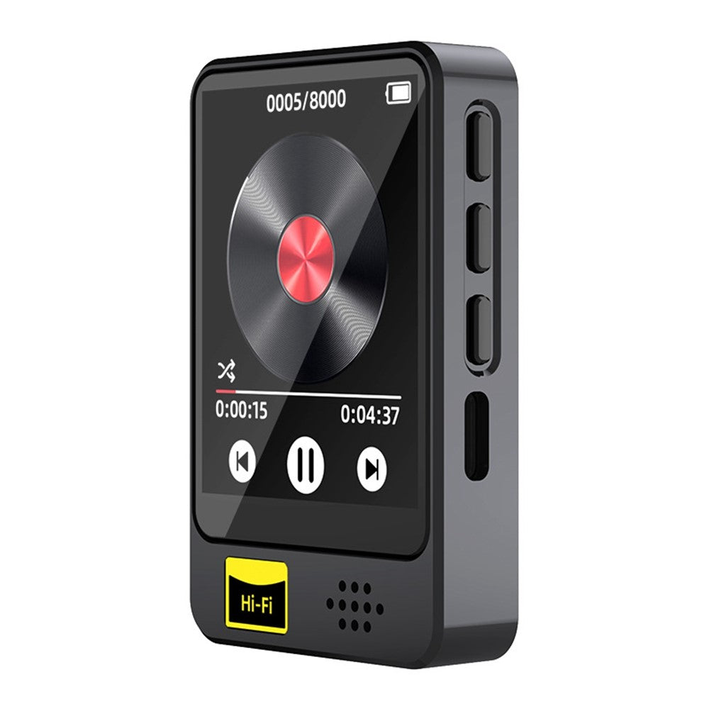T5 1.77 Inch Touch Screen MP4 Player Bluetooth-Compatible Radio E-Book Reader Voice Recorder (With 64G TF Card)