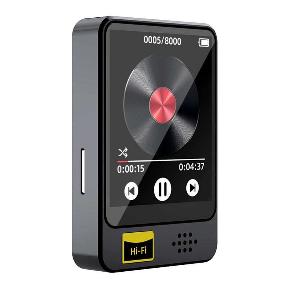 T5 1.77 Inch Touch Screen MP4 Player Bluetooth-Compatible Radio E-Book Reader Voice Recorder (With 64G TF Card)